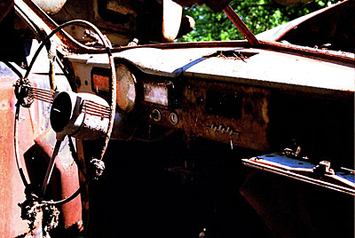 Rust never sleeps - Volvo PV444 Lenkrad 2